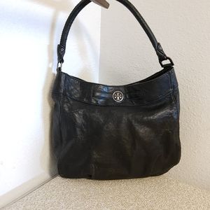 Tory Burch Black Leather Shoulder Bag